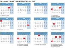 Calendario Laboral 2023 CV PDF